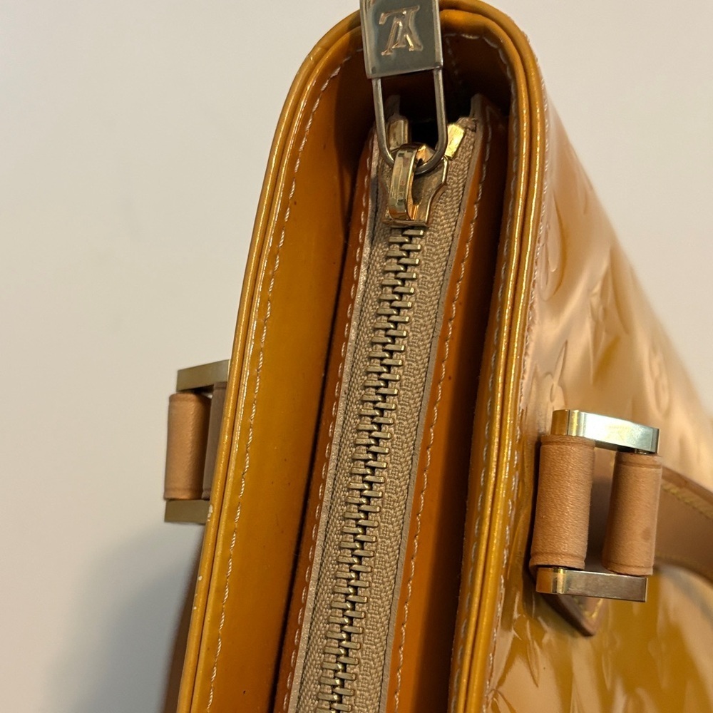 Vibrant Louis Vuitton Mustard Vernise Tote with COA - Picture 5 of 16